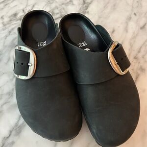 Birkenstock Boston Big Buckle Clogs Black 38 N